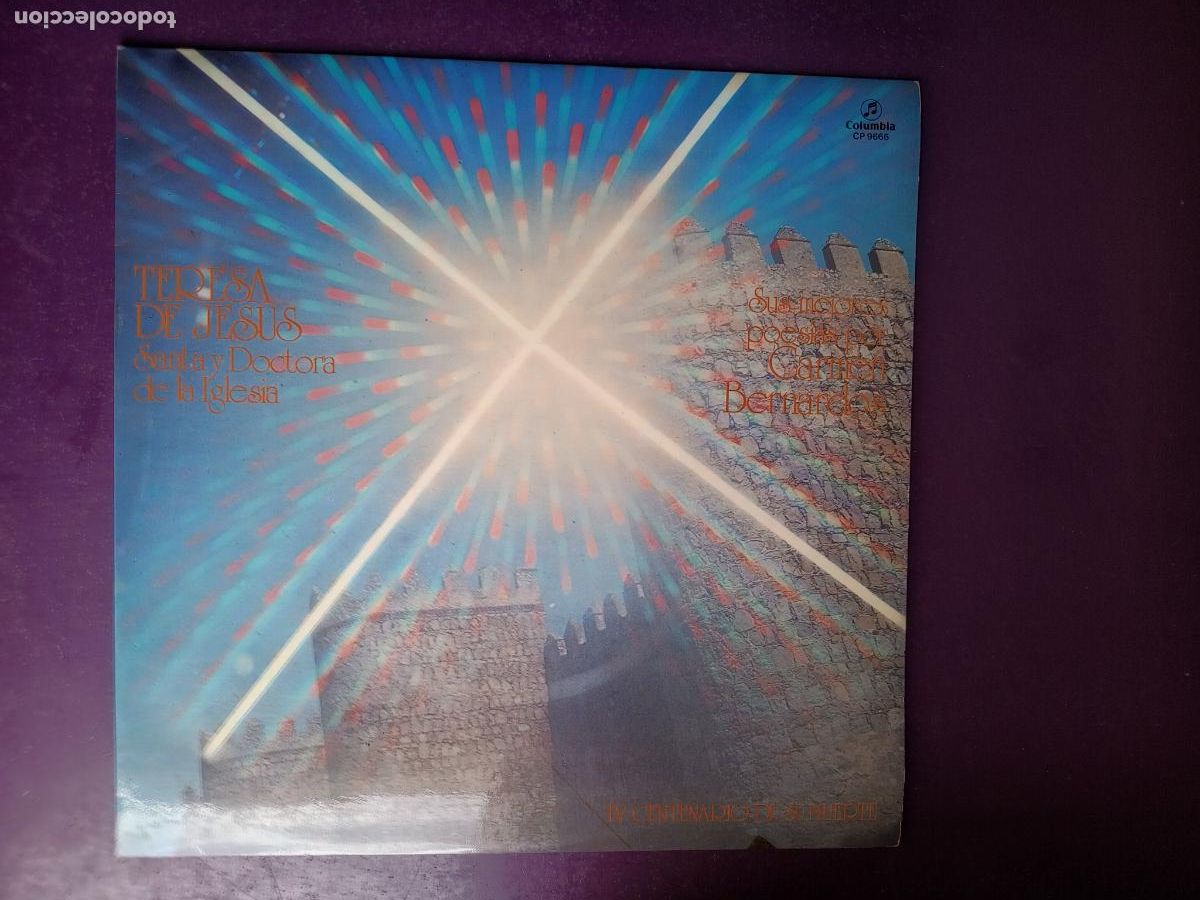 Discos de vinilo: CARMEN BERNARDOS &ndash; TERESA DE JES&Uacute;S SANTA Y DOCTORA DE LA IGLESIA - POESIA RELIGION - LP COLUMBIA
