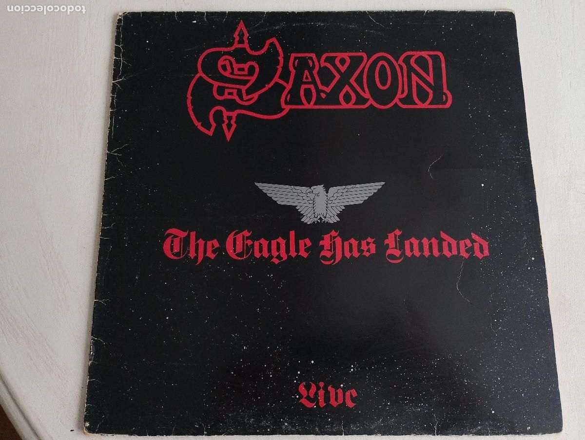 Discos de vinilo: Saxon &ndash; The Eagle Has Landed (Live),ed espa&ntilde;ola,1982,Estilo: Heavy Metal