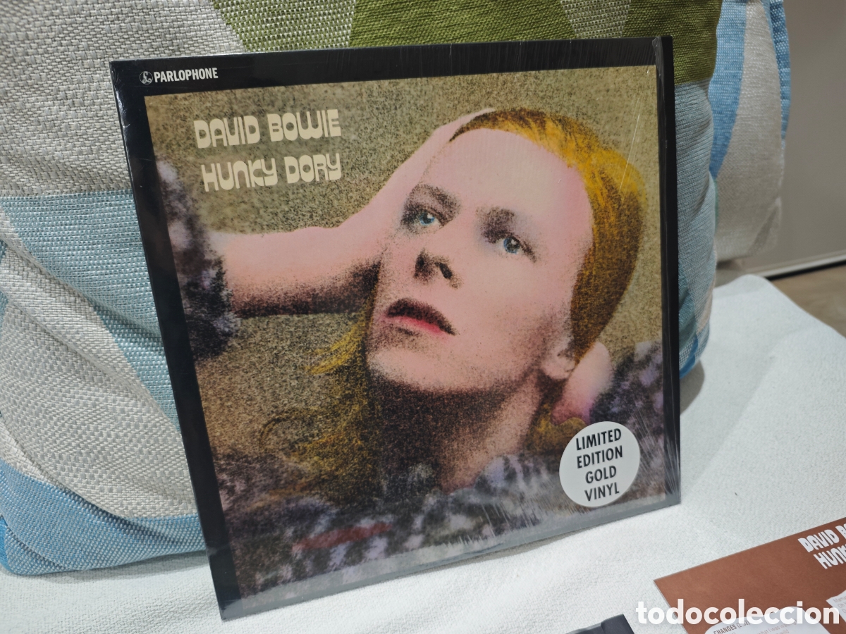 Discos de vinilo: David Bowie&nbsp;&lrm;&ndash;&nbsp;Hunky Dory . Edici&oacute;n original limitada vinilo color dorado 2017