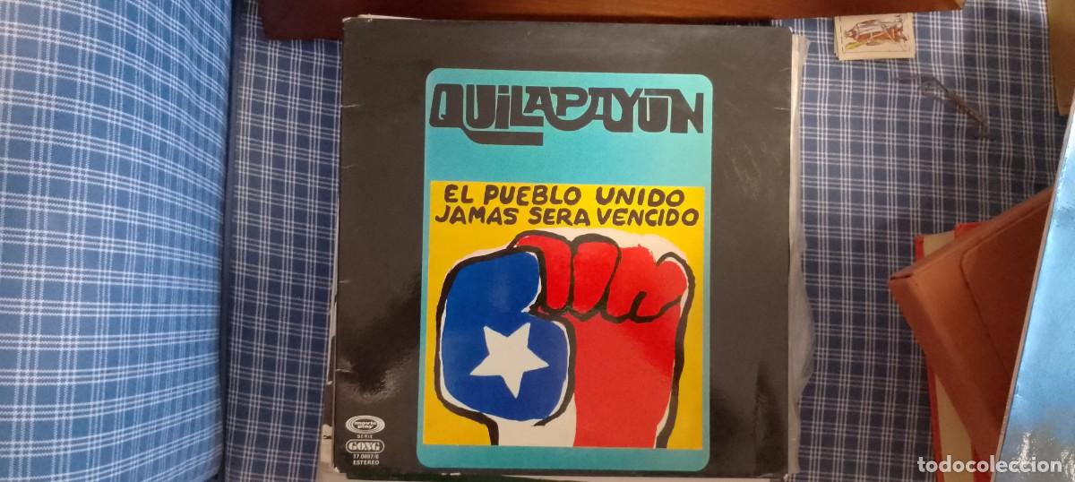 Discos de vinilo: Quilapay&uacute;n El pueblo unido jam&aacute;s ser&aacute; vencido. Movie Play Serie Gong 17.0887/8