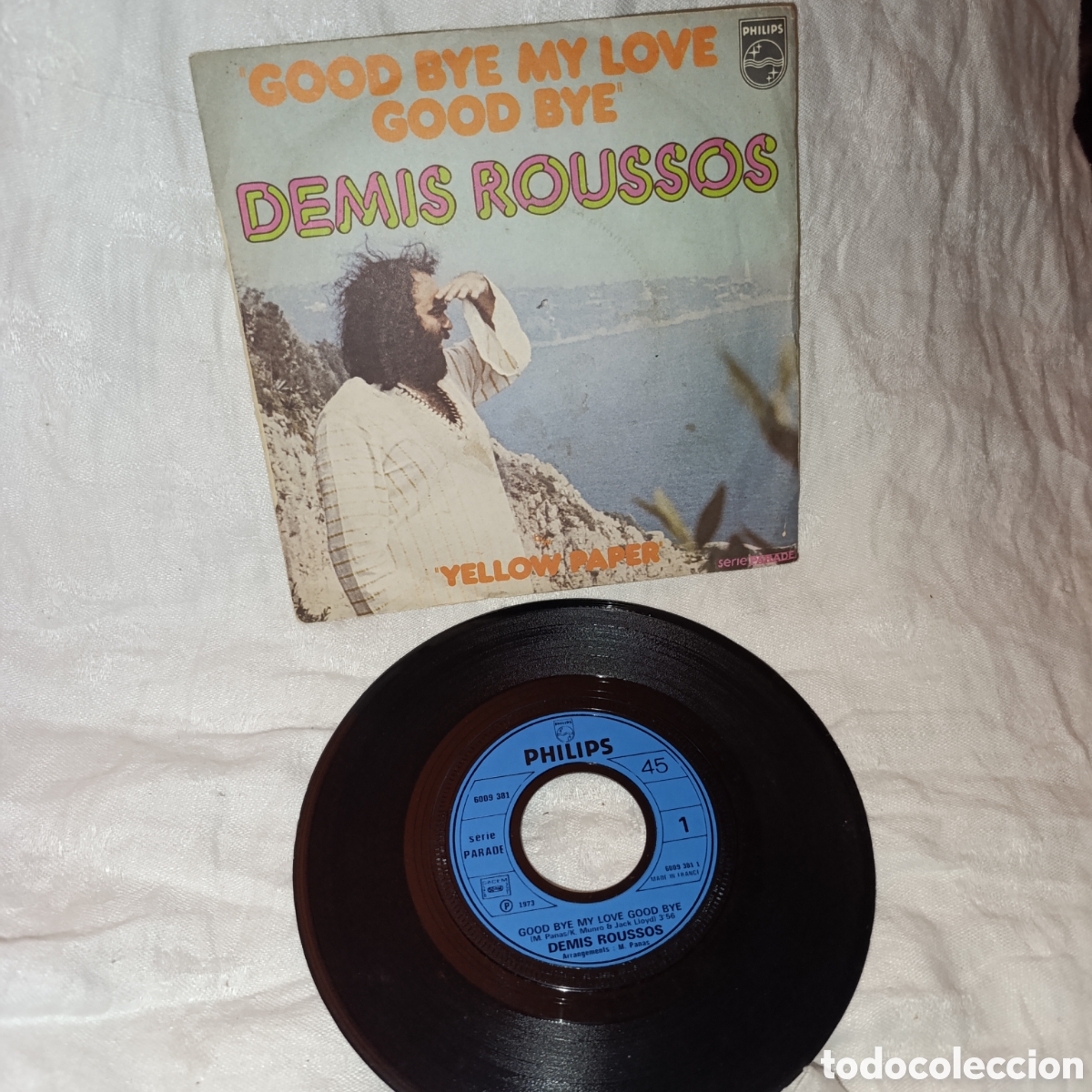 Discos de vinilo: Demis Roussos &ndash; Good Bye My Love Good Bye (1973)Vinilo Single 7&rdquo;