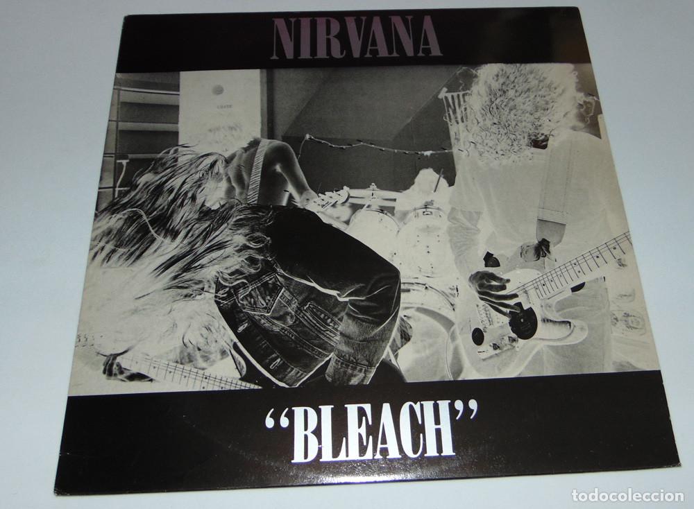 Discos de vinilo: NIRVANA - BLEACH - TUPELO RECORDING COMPANY - TUP LP6 - VINILO BLANCO - EDICI&Oacute;N U.K. - AGOSTO 1989