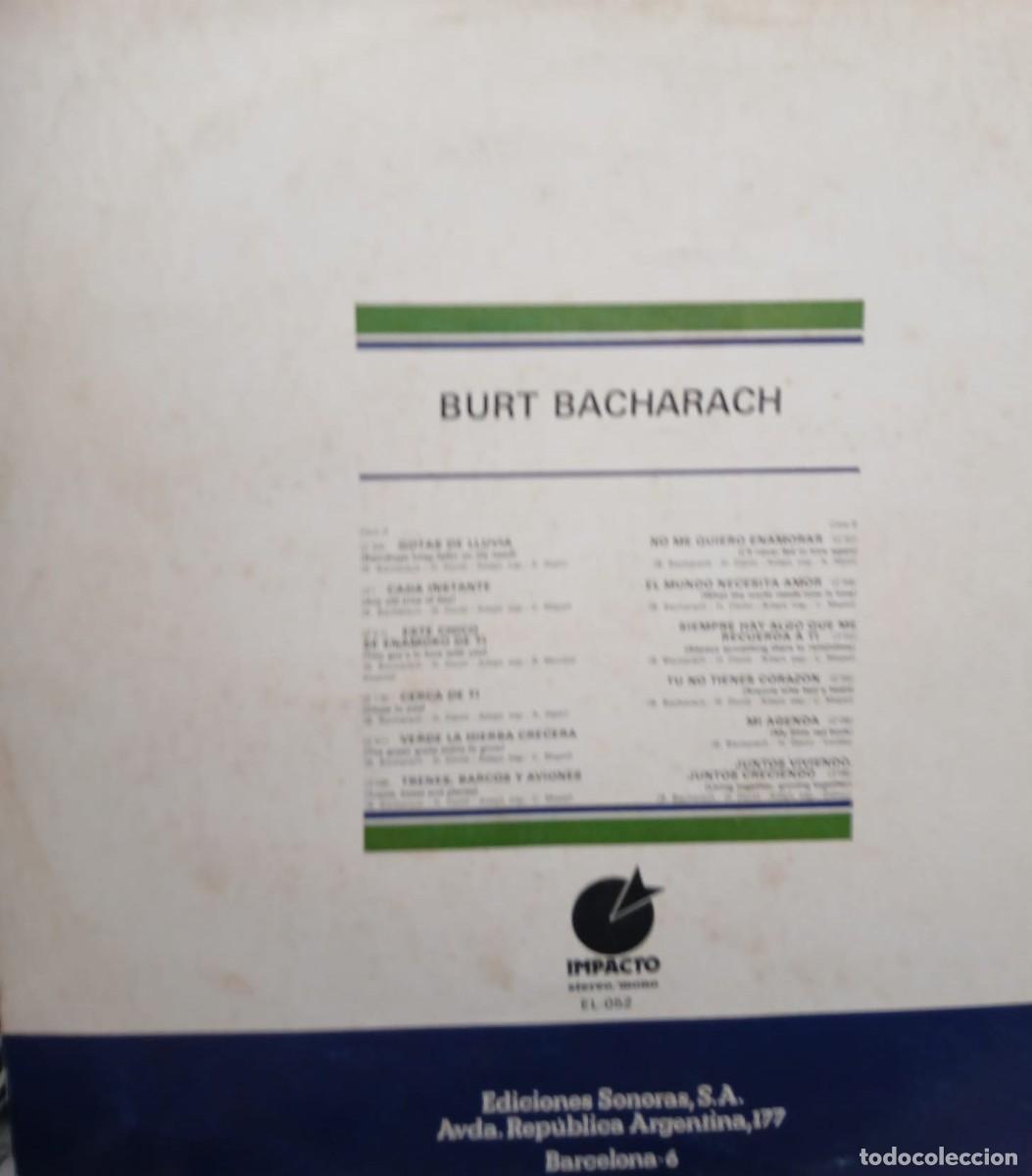 Discos de vinilo: BURT BACHARACH - LP 1974 - IMPACTO - Foto 2