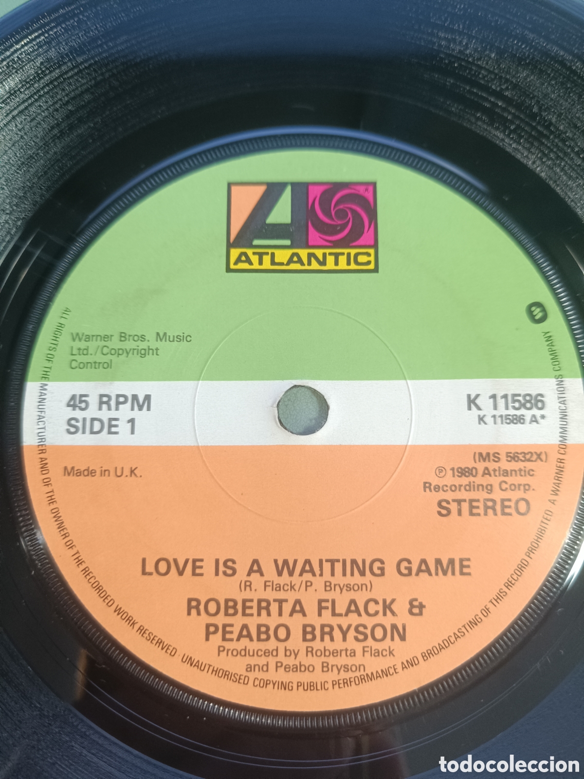 Discos de vinilo: Roberta Flack & Peabo Bryson &lrm;&ndash; Love Is A Waiting Game / Back Together Again