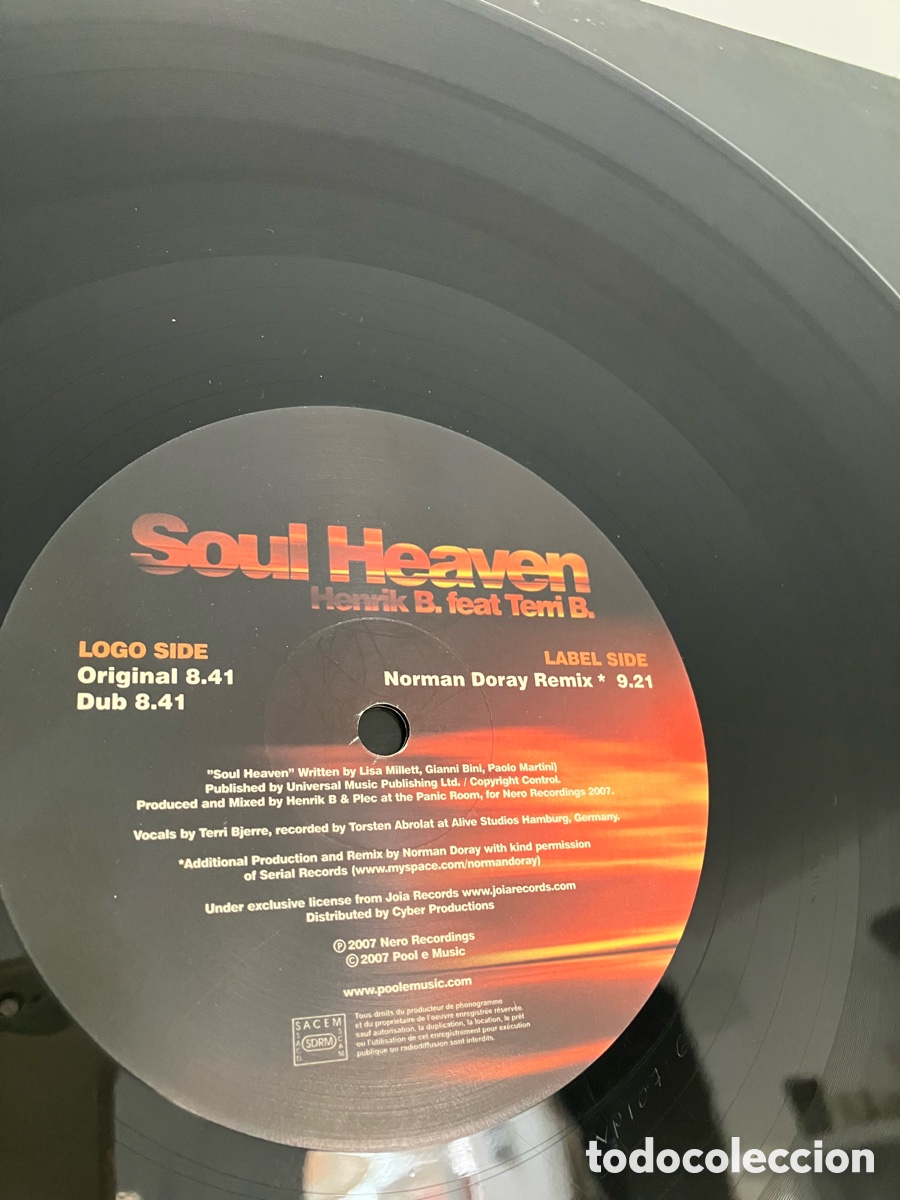 Discos de vinilo: Henrik B - Soul Heaven - Foto 7