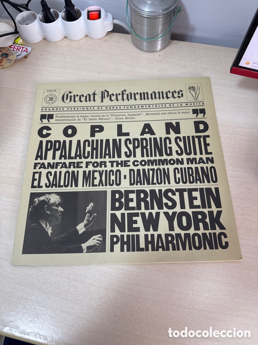 Discos de vinilo: DISCO VINILO GREAT PERFORMANCES COPLAND EL SAL&Oacute;N MEXICO DANZON CUBANO 1984