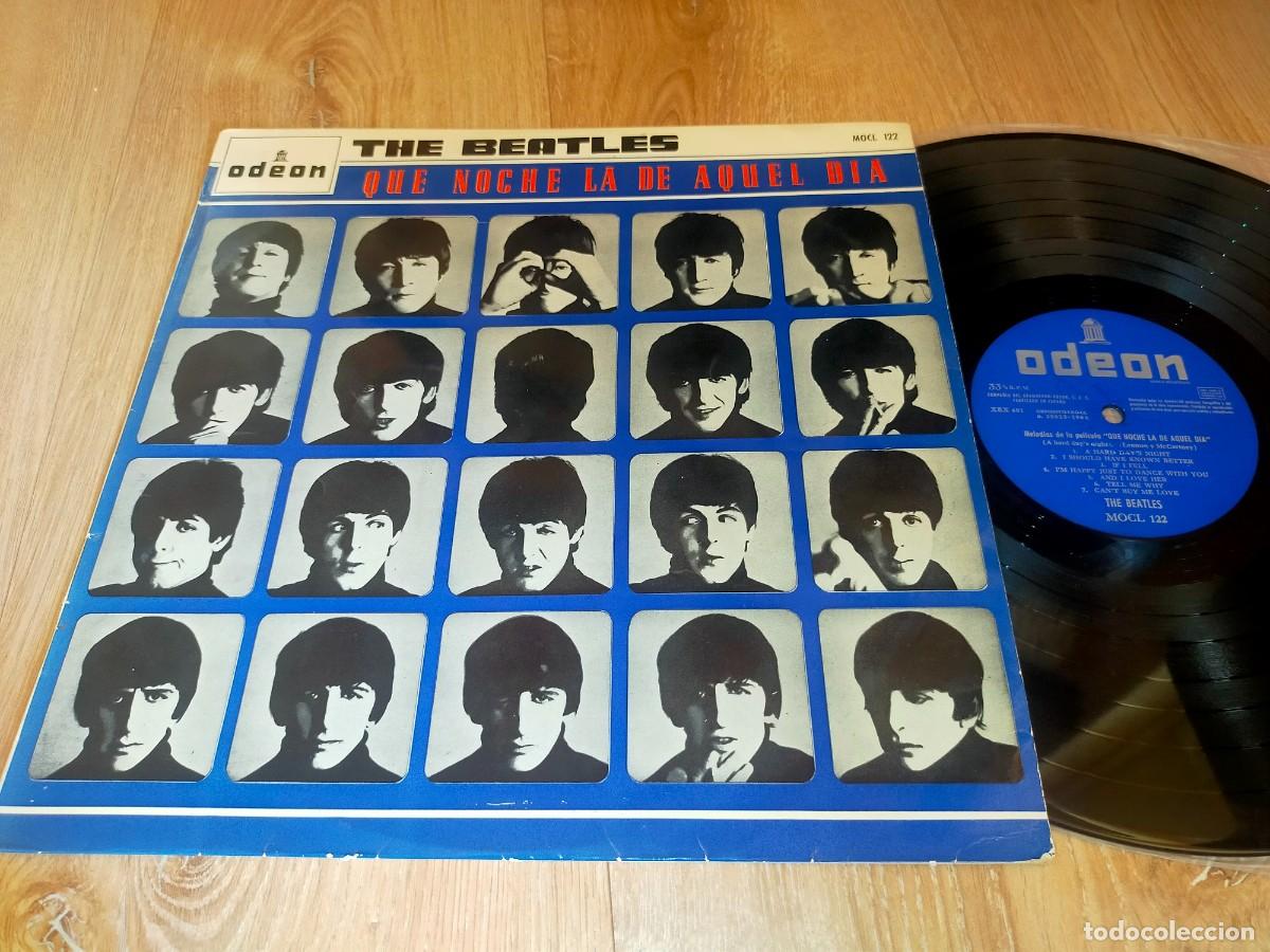 Vinyl records: THE BEATLES-QUE NOCHE LA DE AQUEL DIA-EDICI&Oacute;N ORIGINAL ESPA&Ntilde;OLA 1964