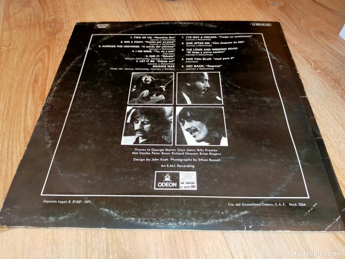 Discos de vinilo: THE BEATLES-LET IT BE-EDICI&Oacute;N ESPA&Ntilde;OLA - Foto 2
