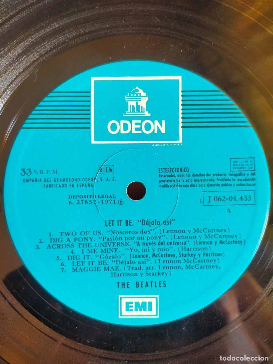 Discos de vinilo: THE BEATLES-LET IT BE-EDICI&Oacute;N ESPA&Ntilde;OLA - Foto 3