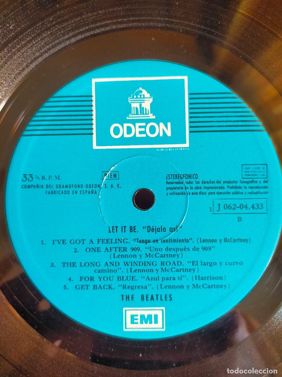 Discos de vinilo: THE BEATLES-LET IT BE-EDICI&Oacute;N ESPA&Ntilde;OLA - Foto 4