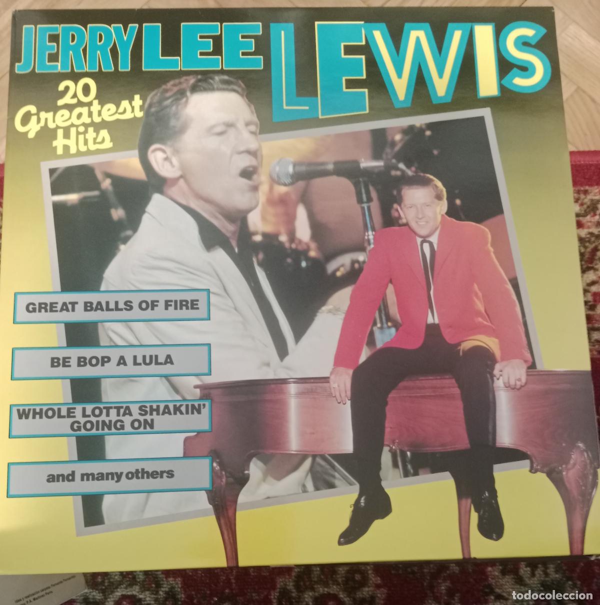 Discos de vinilo: Jerry Lee Lewis &ndash; 20 Greatest Hits Lp Francia 1983