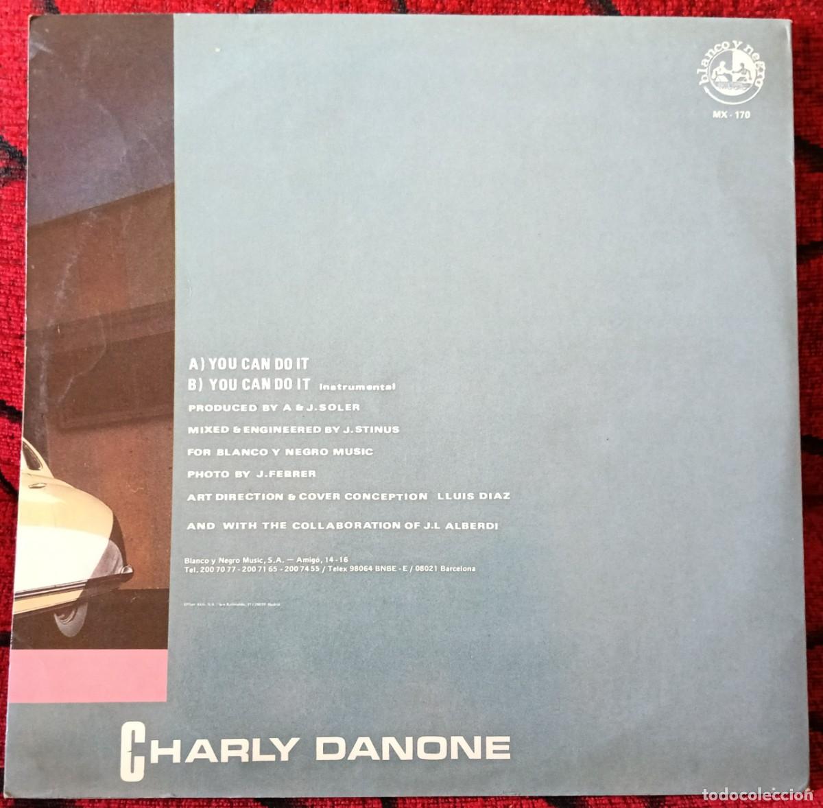 Discos de vinilo: CHARLY DANONE ** You Can Do It ** MAXI SINGLE VINILO 1987 - Foto 2