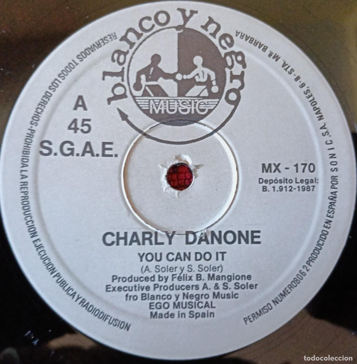 Discos de vinilo: CHARLY DANONE ** You Can Do It ** MAXI SINGLE VINILO 1987 - Foto 3