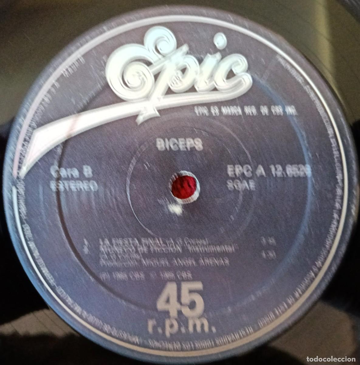 Discos de vinilo: BICEPS ** Mu&ntilde;eco De Ficci&oacute;n ** MAXI SINGLE VINILO 1985 - Foto 4
