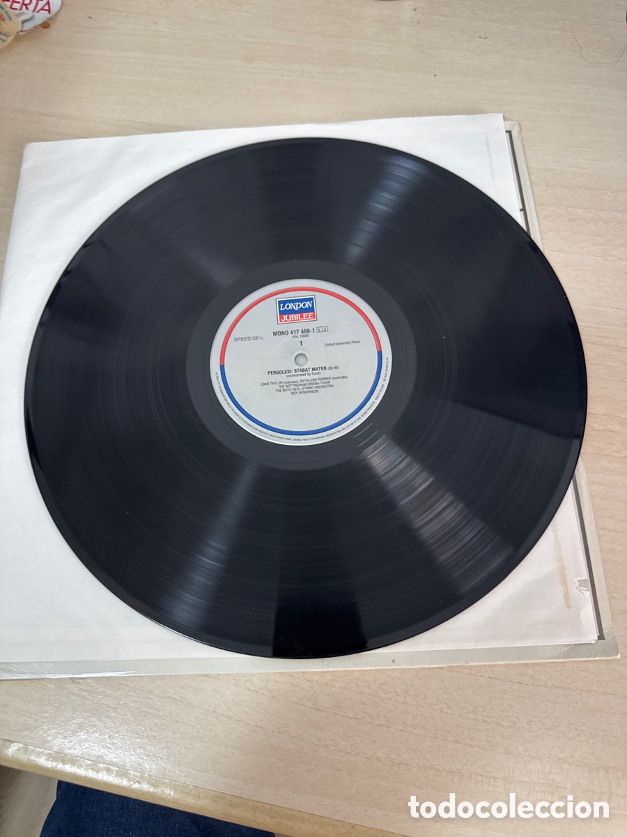 Discos de vinilo: DISCO VINILO KATHLEEN FERRIER PERGOLESI - Foto 2