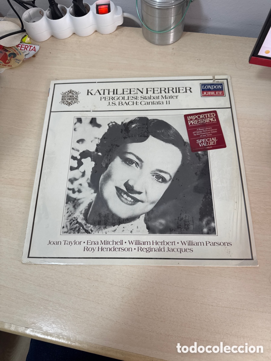 Discos de vinilo: DISCO VINILO KATHLEEN FERRIER PERGOLESI