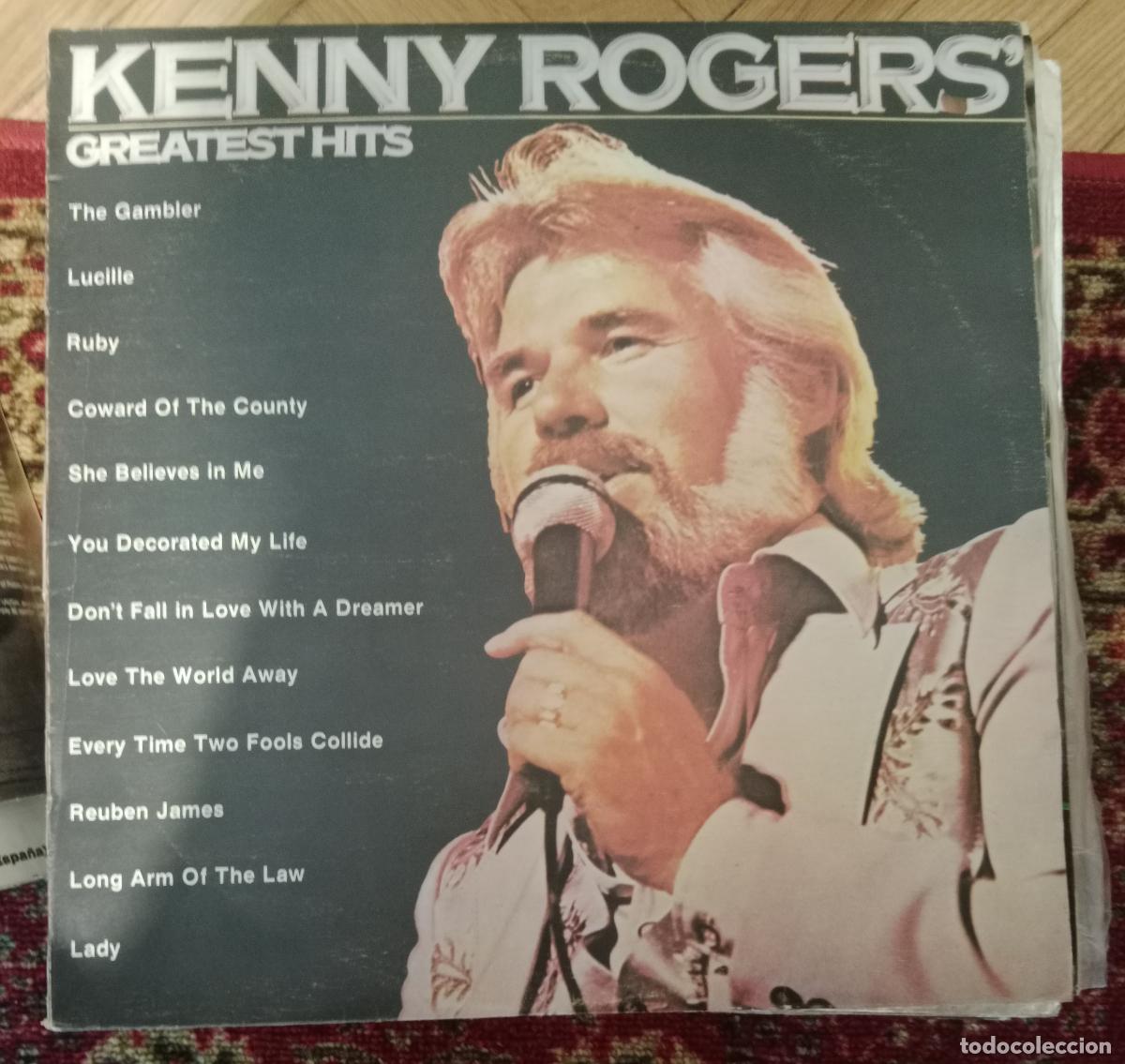 Discos de vinilo: Kenny Rogers &ndash; Greatest Hits Lp Colombia 1980