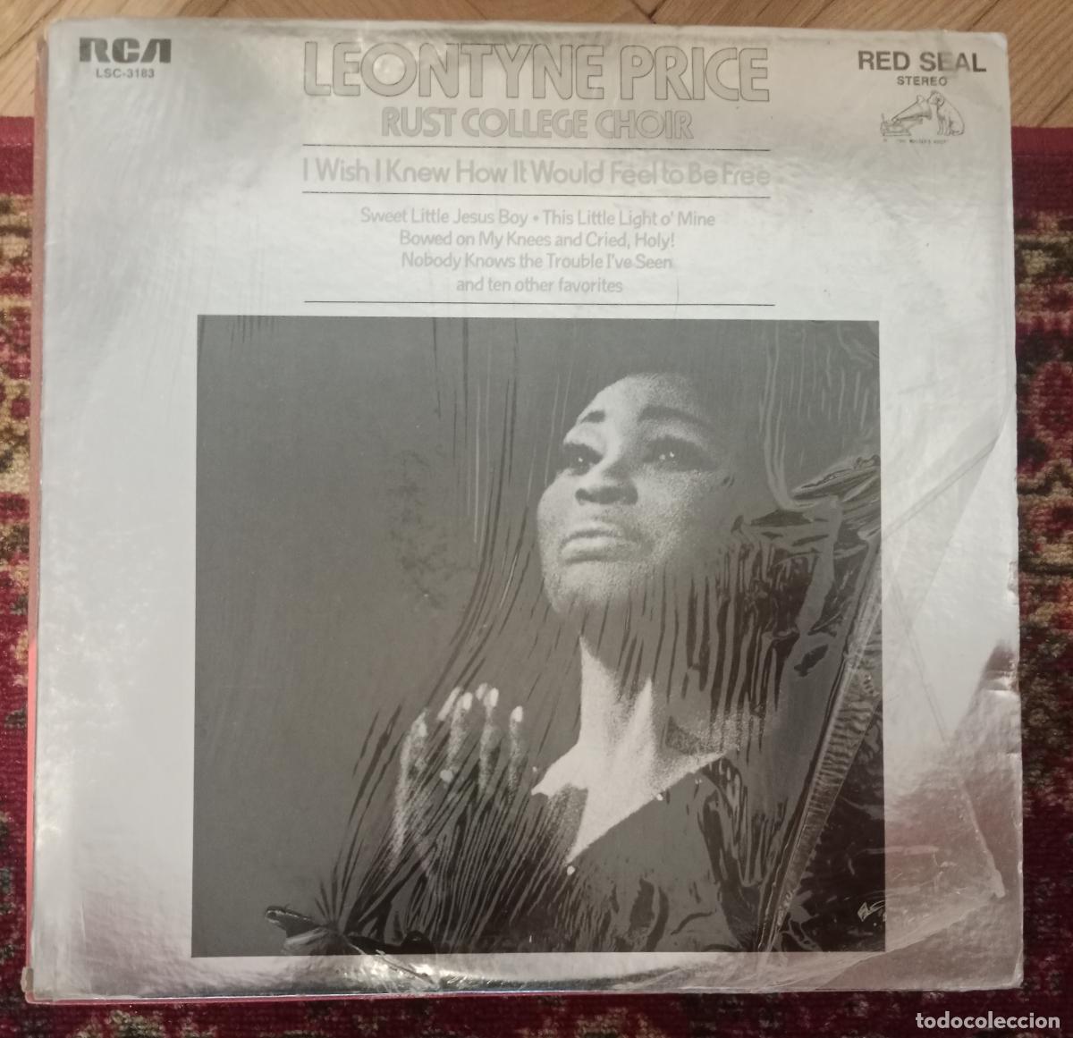 Discos de vinilo: Leontyne Price, Rust College Choir &ndash; I Wish I Knew How It Would Feel To Be Free Lp EEUU 1971