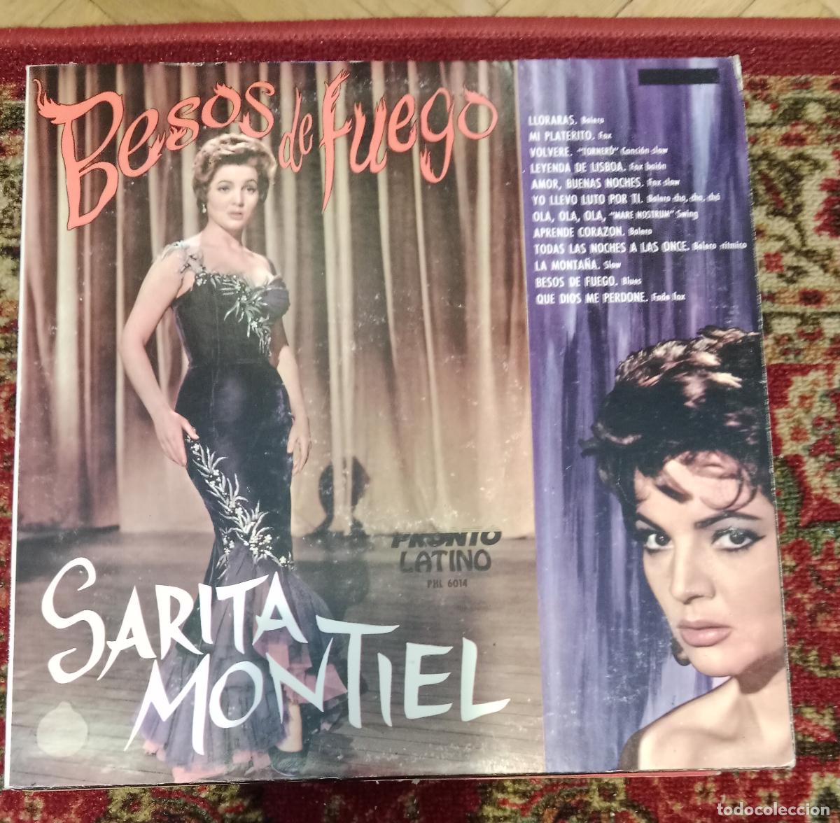 Discos de vinilo: Sarita Montiel &ndash; Besos De Fuego Lp EEUU 1977