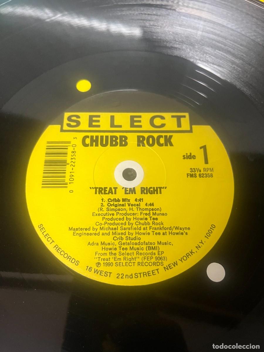 Discos de vinilo: Chubb Rock Treat Em Right - Foto 3