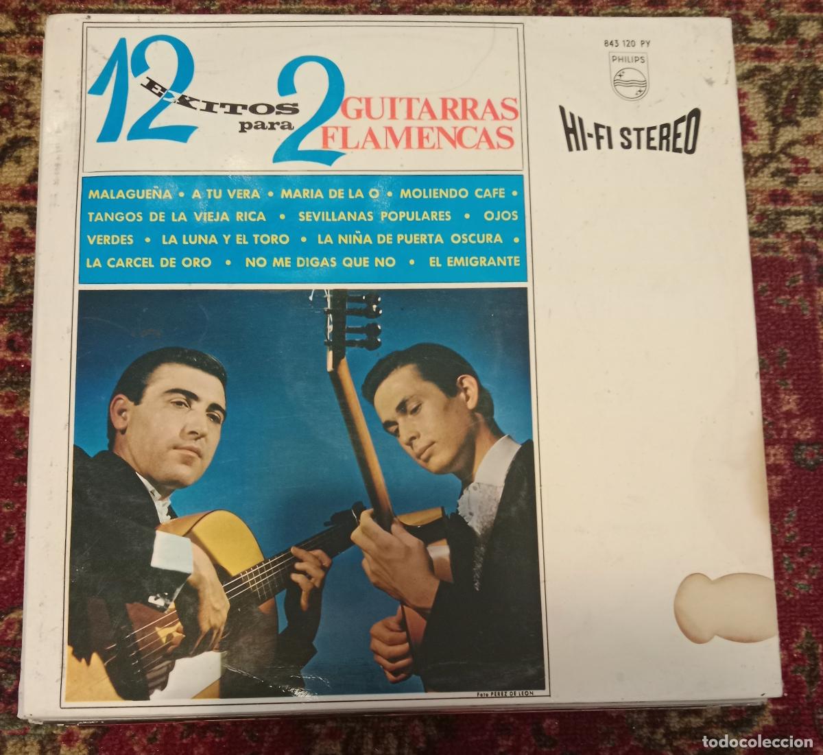 Discos de vinilo: Paco De Luc&iacute;a Y Ricardo Modrego Con Los 7 De Andaluc&iacute;a &ndash; 12 Exitos Para Dos Guitarras Flamencas Lp