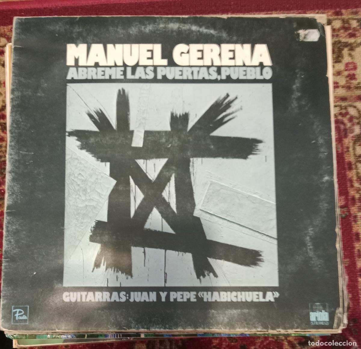Discos de vinilo: Manuel Gerena &ndash; &Aacute;breme Las Puertas, Pueblo Lp 1976