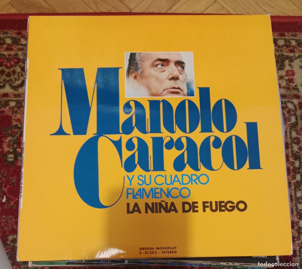 Discos de vinilo: Manolo Caracol &ndash; La Ni&ntilde;a de Fuego Lp 1972