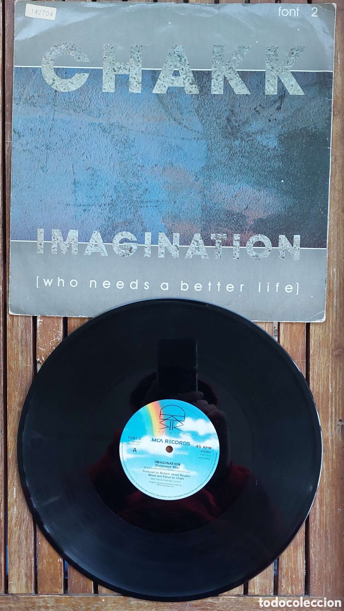 Discos de vinilo: CHAKK IMAGINATION MCA 1986 - Foto 3