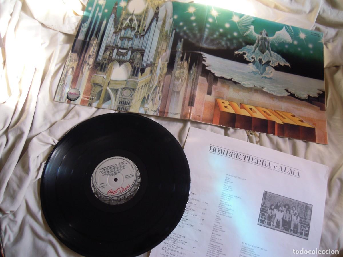 Discos de vinilo: LP 2&ordm; ALBUM BLOQUE HOMBRE, TIERRA Y ALMA 1979 CHAPA DISCO, PIONEROS ROCK PROGRESIVO