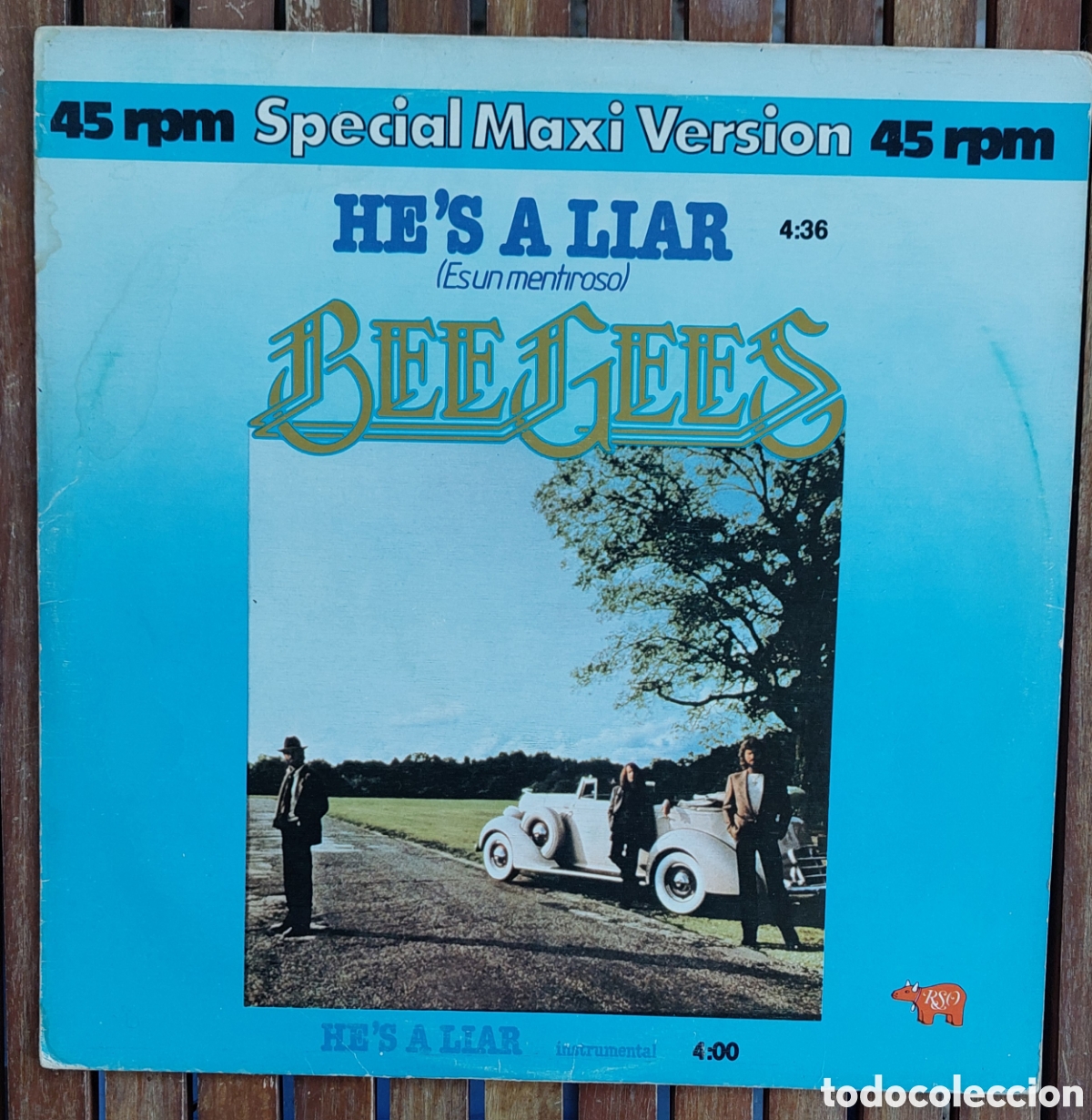 Discos de vinilo: BEE GEES HE'S A LIAR 1981