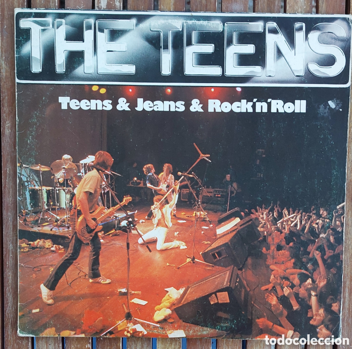 Discos de vinilo: THE TEENS TEENS & JEANS & ROCK'N'ROLL HANSA ARIOLA 1979 CON ENCARTE