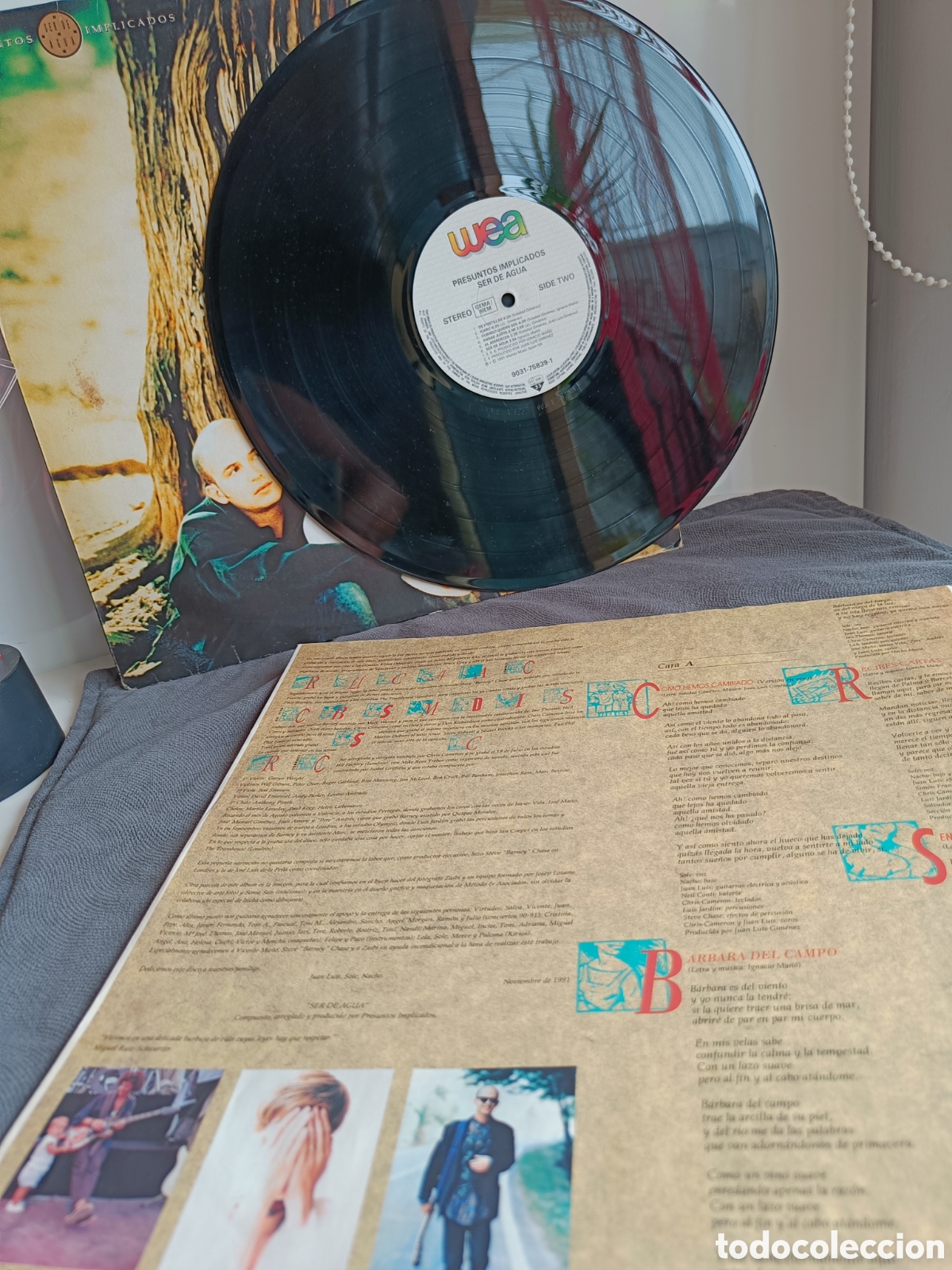 Discos de vinilo: Disco vinilo &rdquo;Ser de agua&rdquo; Presuntos Implicados - Foto 8