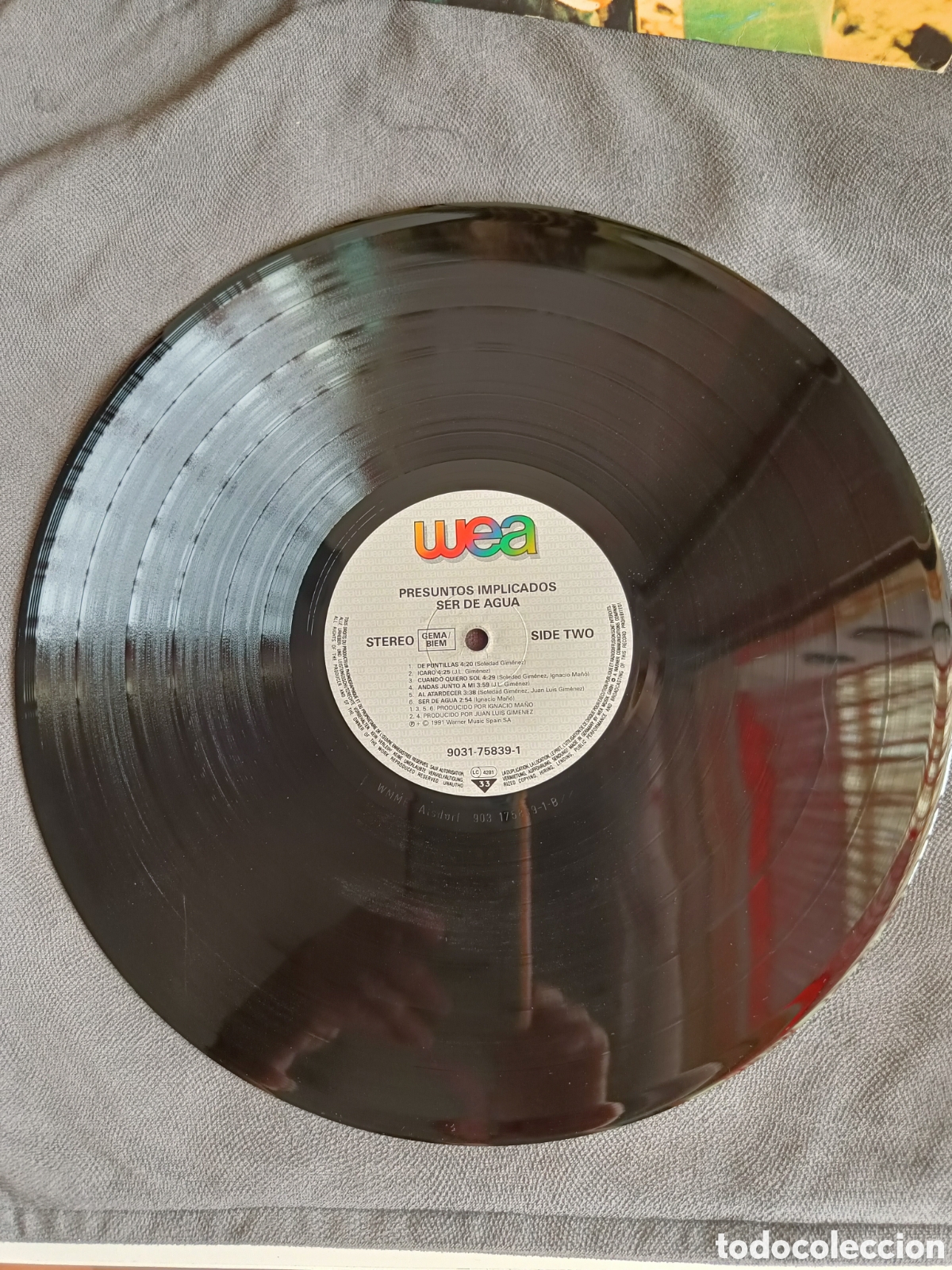 Discos de vinilo: Disco vinilo &rdquo;Ser de agua&rdquo; Presuntos Implicados - Foto 9