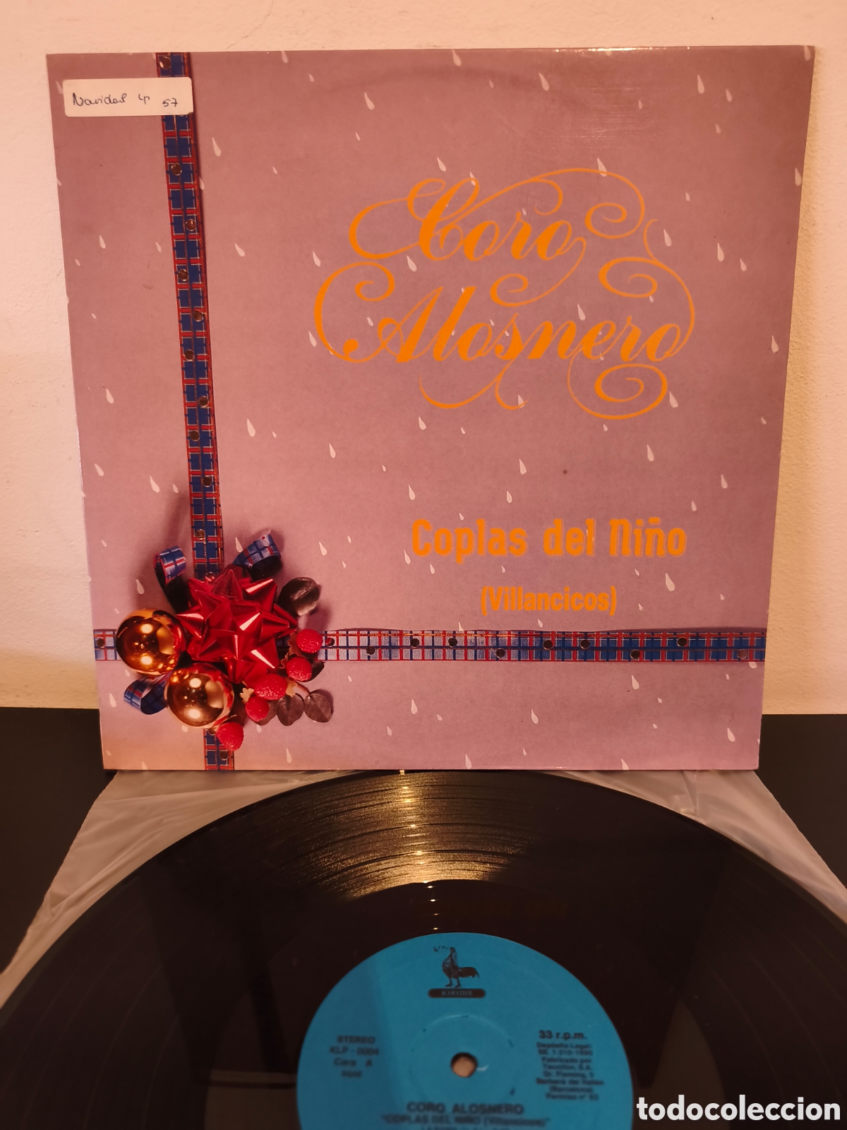 Discos de vinilo: Coro Alosnero - Coplas del Ni&ntilde;o (Villancicos) - Alcores &ndash; KLP-1004 - Formato: Vinilo, LP, &Aacute;lbum -C.2