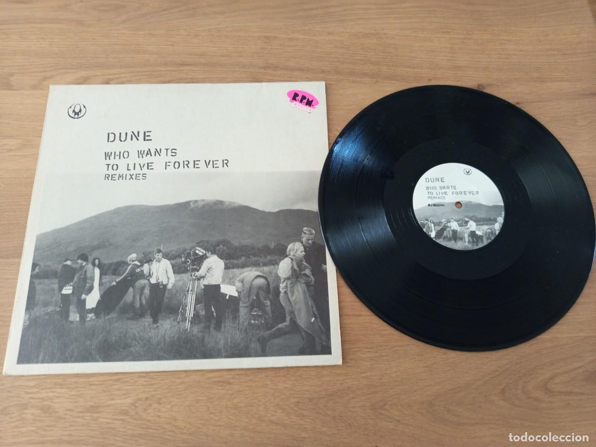 Discos de vinilo: JOYA MAXI. DUNE / WHO WANTS TO LIVE FOREVER / A&Ntilde;O 1996 / SELLO ORBIT RECORDS ORBIT0016.