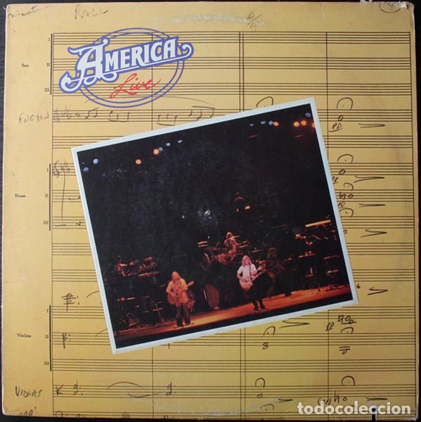 Discos de vinilo: America, Live - LP Album Stereo