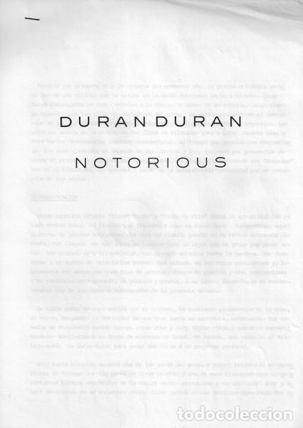 Discos de vinilo: Duran Duran, Notorious - LP - Foto 7