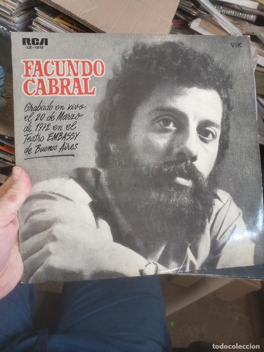 Discos de vinilo: LP FACUNDO CABRAL ,( GRABADO EN VIVO)