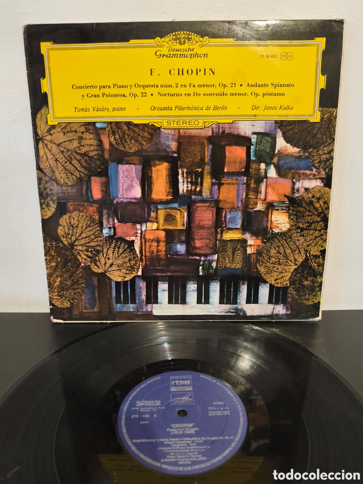 Discos de vinilo: F. Chopin (Vladimir Felzman, Orquesta Sinf&oacute;nica Acad&eacute;mica de la Filarmon&iacute;a Estatal de Mosc&uacute;, Dir C.3