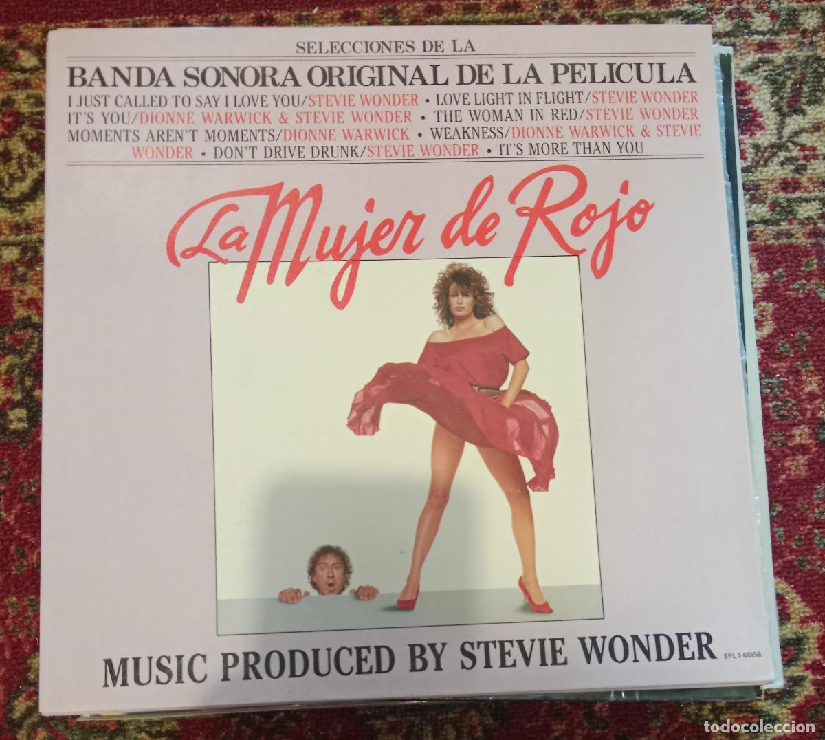 Discos de vinilo: Stevie Wonder &ndash; La Mujer De Rojo Lp 1984