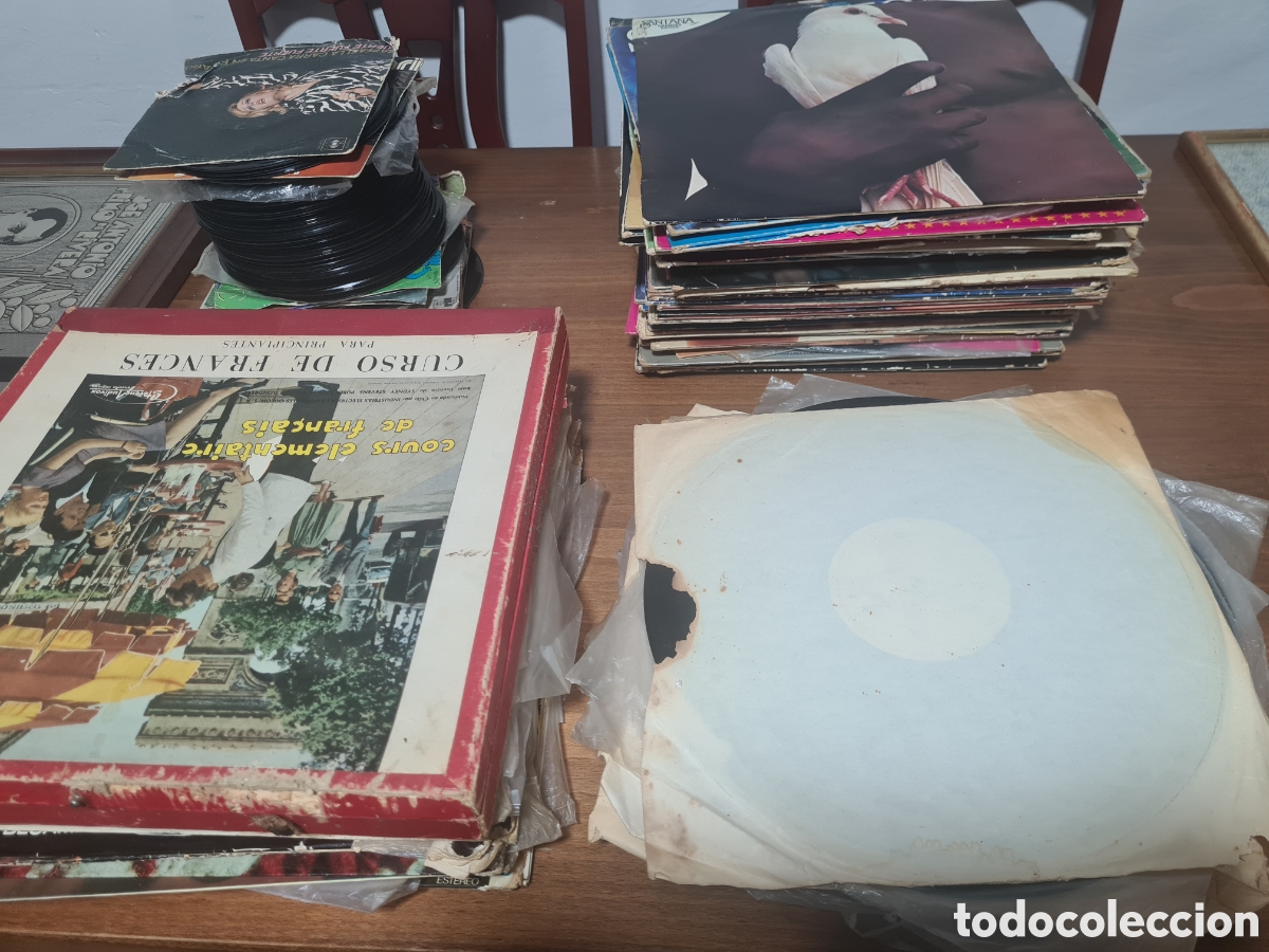 Discos de vinilo: Gran lote de vinilos vintage + singles a&ntilde;os 60/70/80 &ndash; coleccion