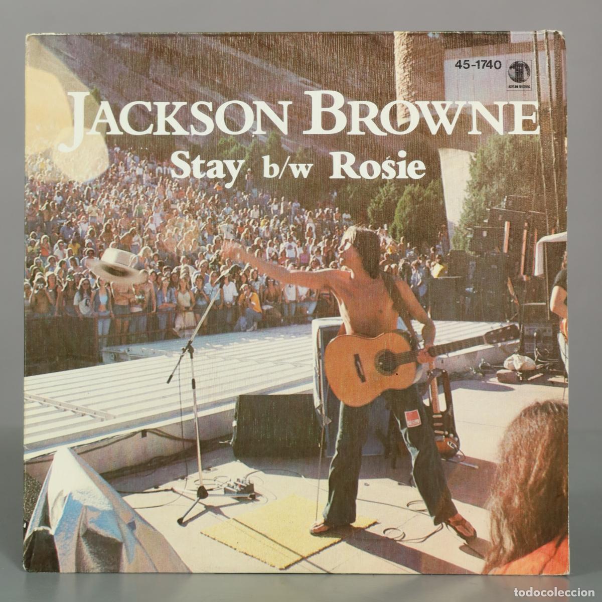 Discos de vinilo: SINGLE. Stay b/w Rosie - Jackson Browne