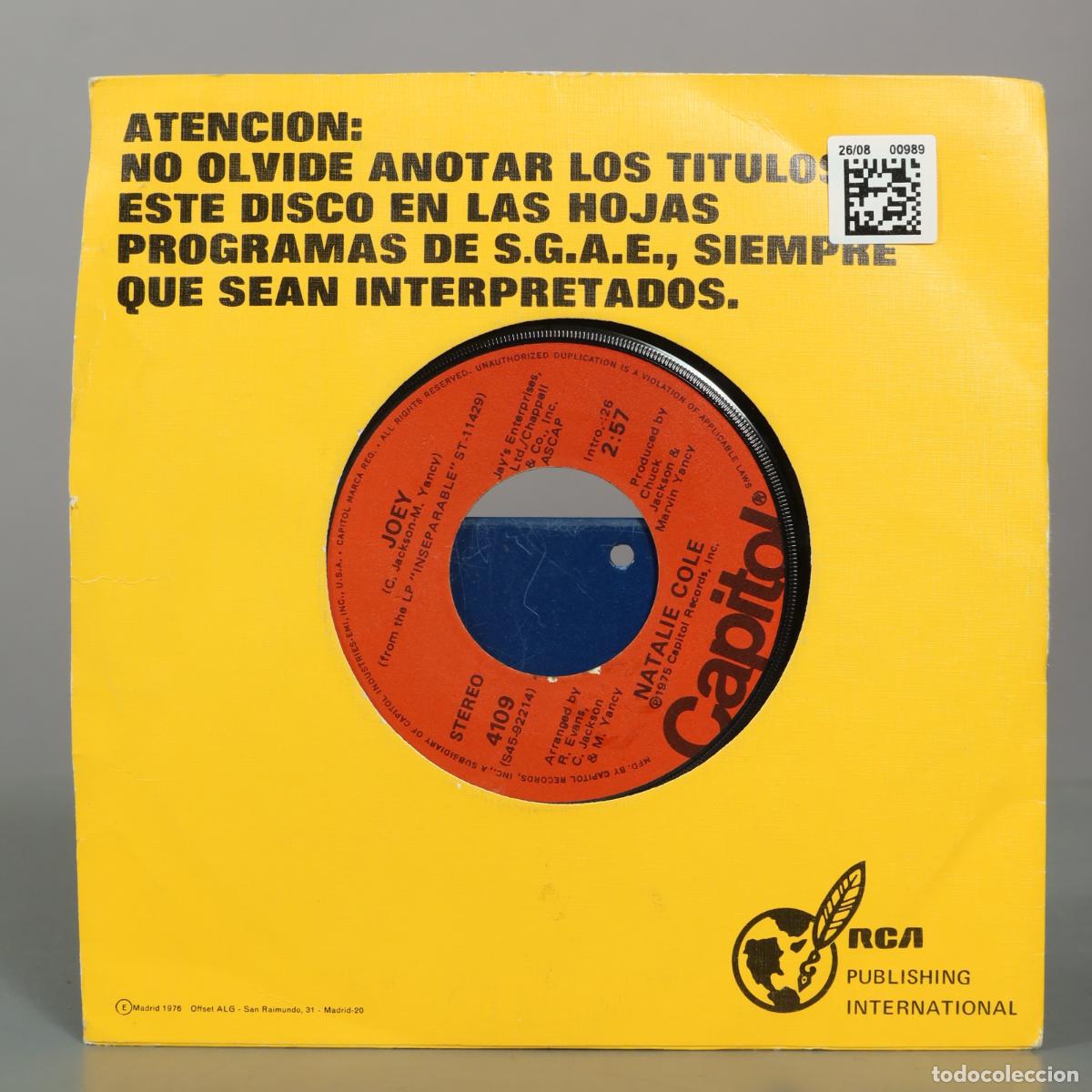 Discos de vinilo: SINGLE. This Will Be - Natalie Cole - Foto 2