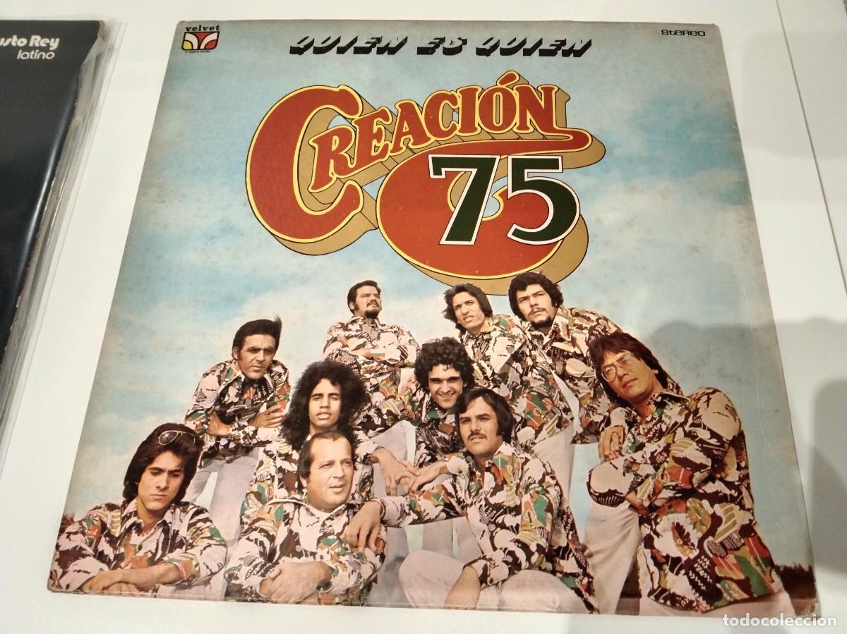 Discos de vinilo: Lp vinilo CREACI&Oacute;N 75 - qui&eacute;n es quien / VELVET LPV 1489 orig. 1974 LATIN SALSA / MEGA RARO!!!!!!