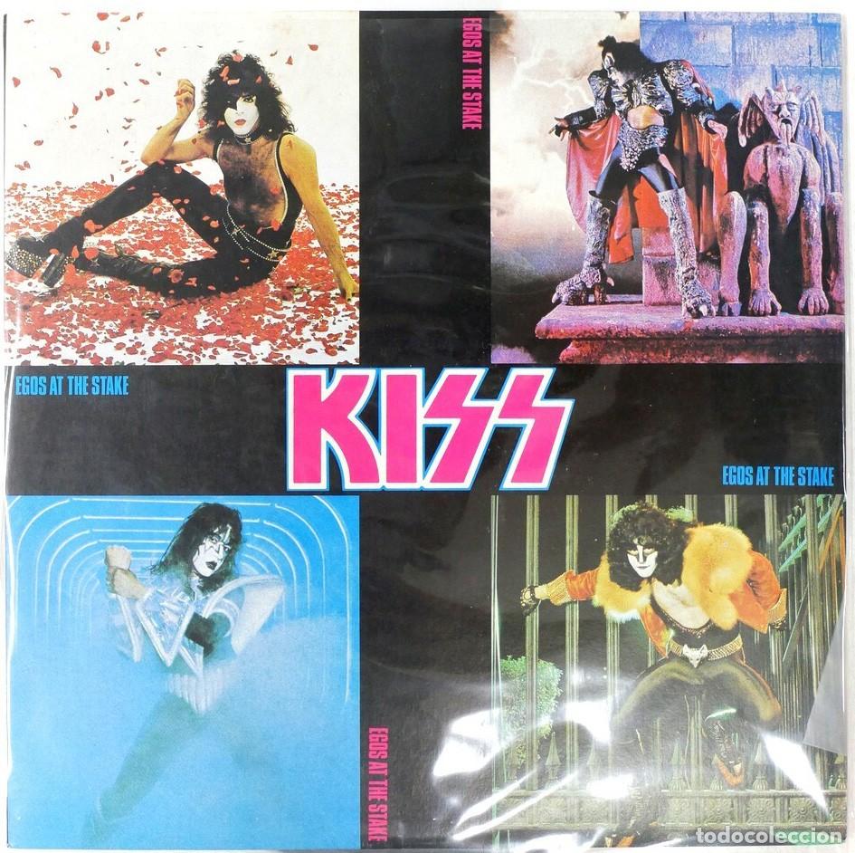 Discos de vinilo: Kiss - Egos at the Stake 2lp live in 1980, japanese edition in black vinyl, very hard to find!!!