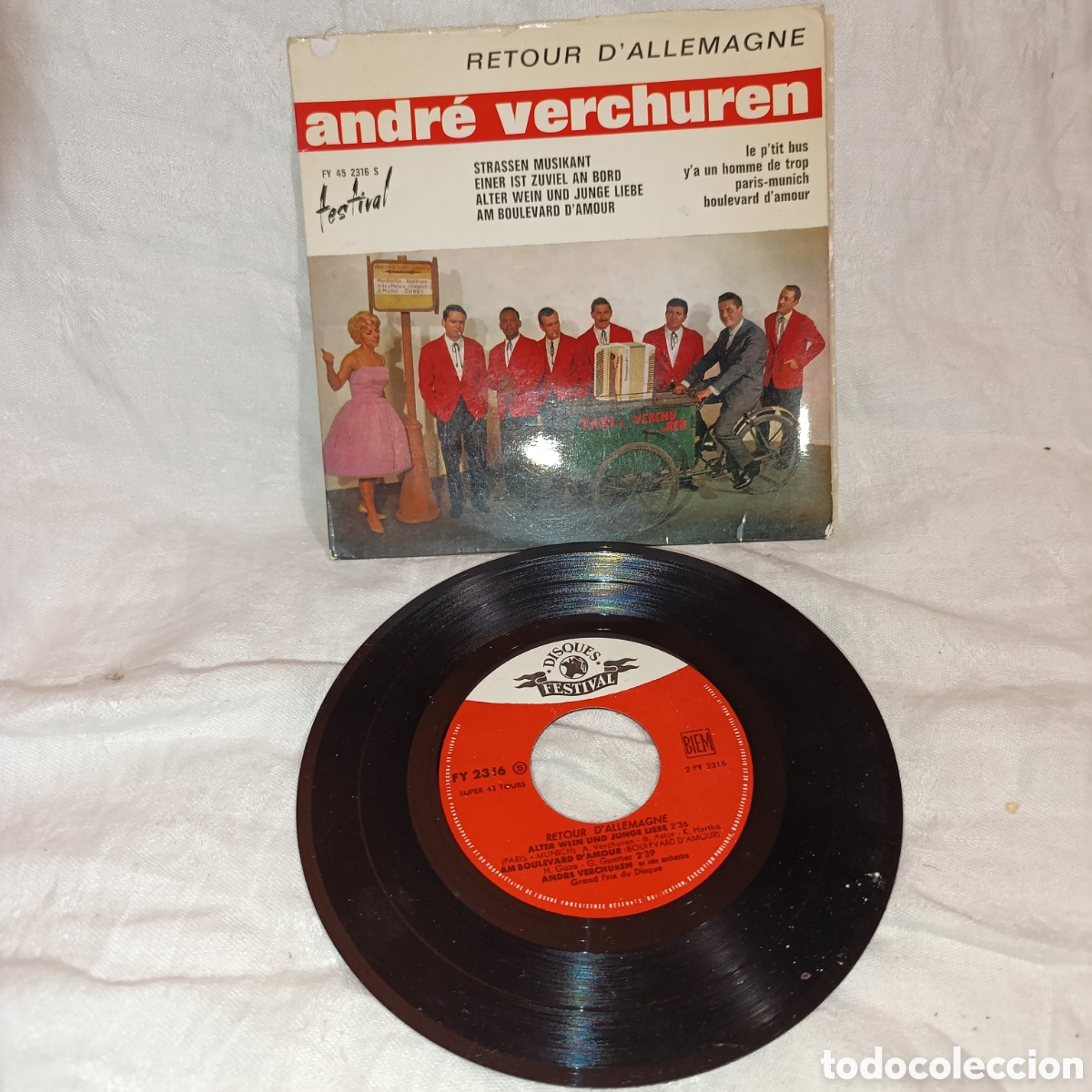 Discos de vinilo: Andr&eacute; Verchuren - Retour d'Allemagne (A&ntilde;os 60) Festival,Vinilo EP 7''