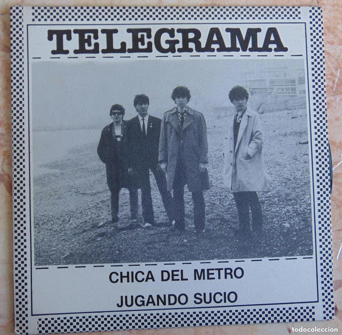 Discos de vinilo: Telegrama &ndash; Chica Del Metro / Jugando Sucio - SINGLE FLOR Y NATA 1982