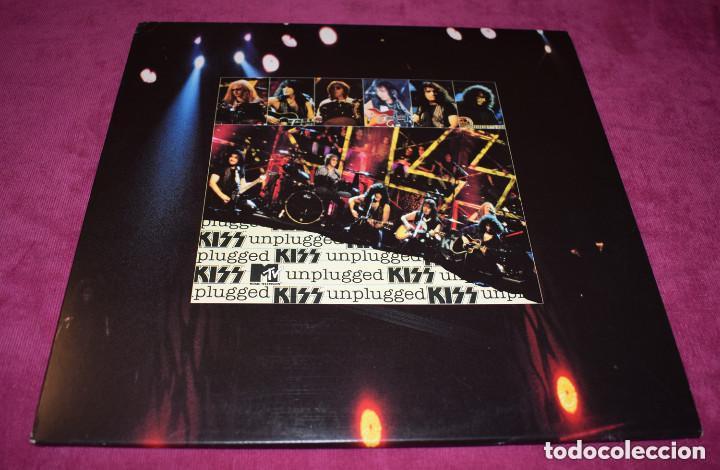 Discos de vinilo: Kiss &ndash; MTV Unplugged - LP DOBLE VINILO USA 1996 CON POSTER