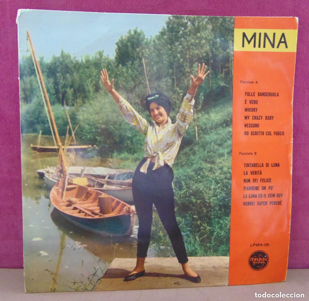 Discos de vinilo: MINA &lrm;&ndash; Tintarella Di Luna - PRIMER LP ITALDISC 1960