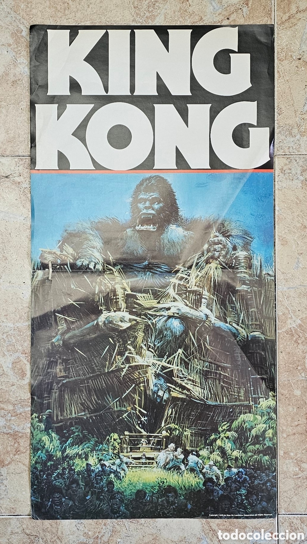 Discos de vinilo: POSTER KING KONG (Espa&ntilde;a - Reprise - 1976) Insert poster que venia con el LP